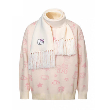 Hello Kitty Cashmere Sweater & Scarf Set